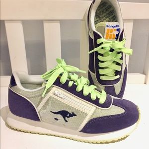 Vintage KangaROOS, purple and silver w/ pocket